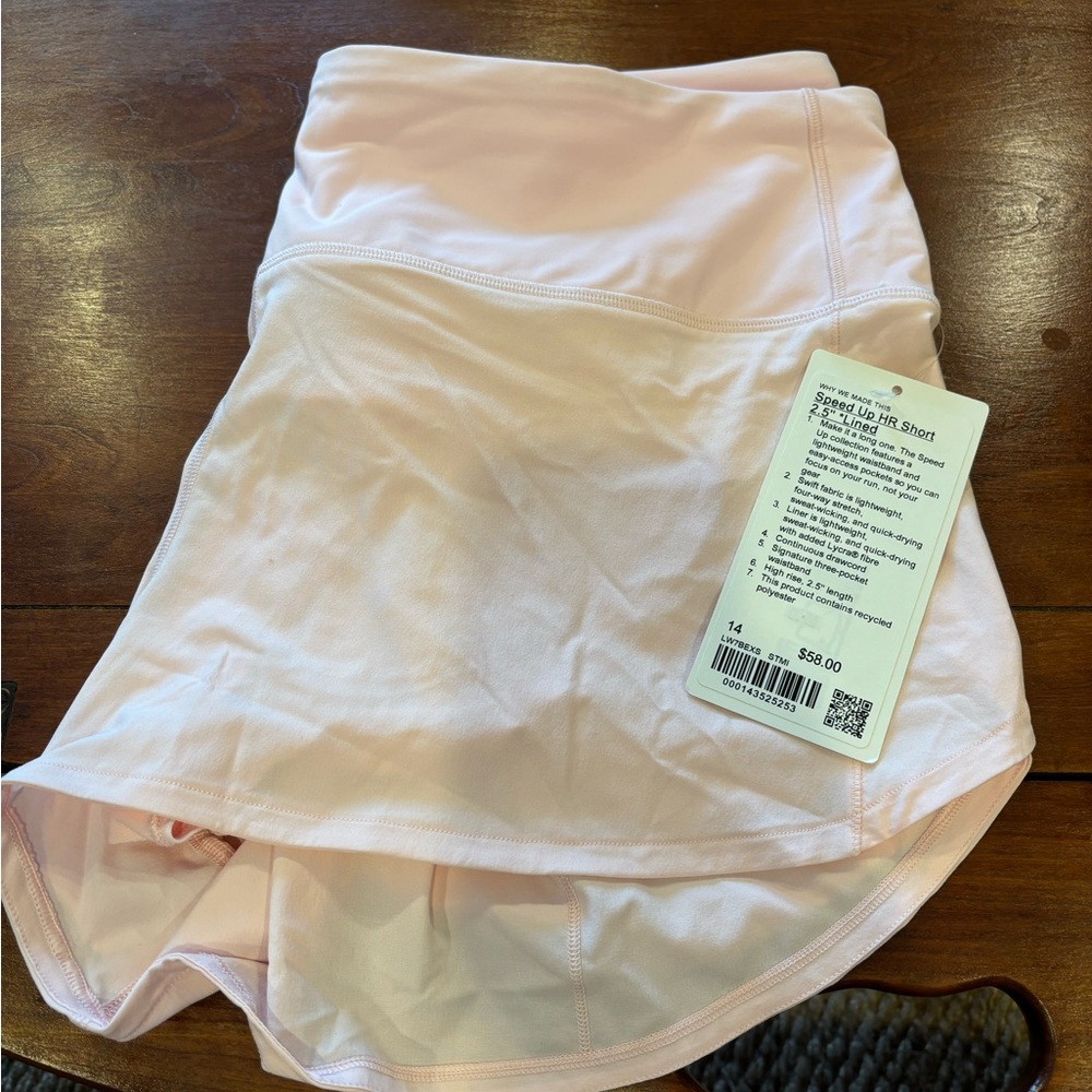 Lululemon size 14 Speed Up HR Shorts 2.5